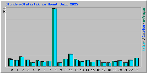 Stunden-Statistik im Monat Juli 2025