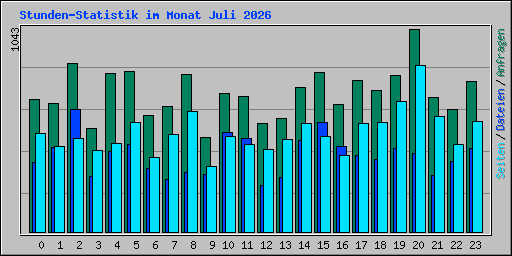 Stunden-Statistik im Monat Juli 2026