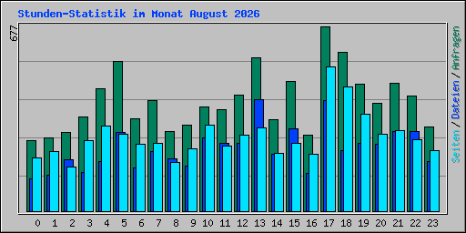 Stunden-Statistik im Monat August 2026