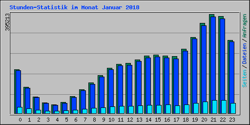 Stunden-Statistik im Monat Januar 2018