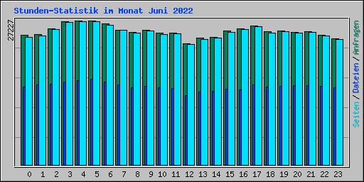 Stunden-Statistik im Monat Juni 2022