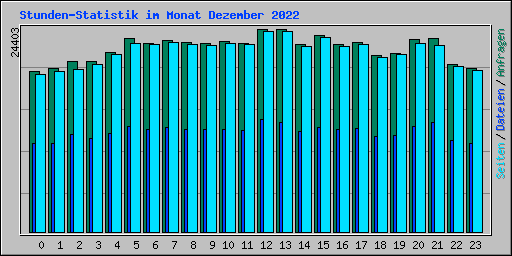 Stunden-Statistik im Monat Dezember 2022