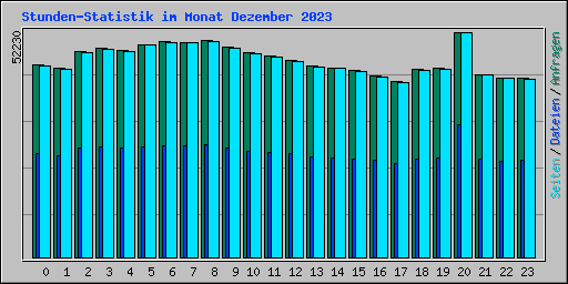 Stunden-Statistik im Monat Dezember 2023