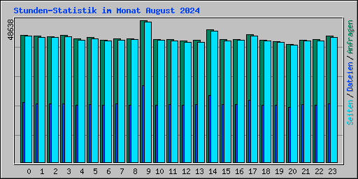 Stunden-Statistik im Monat August 2024