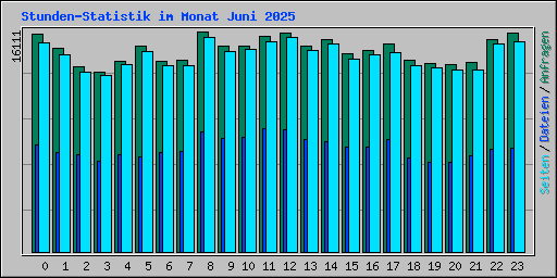 Stunden-Statistik im Monat Juni 2025