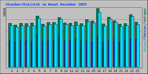 Stunden-Statistik im Monat Dezember 2025