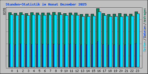 Stunden-Statistik im Monat Dezember 2025