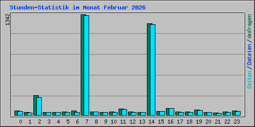 Stunden-Statistik im Monat Februar 2026