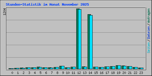 Stunden-Statistik im Monat November 2025