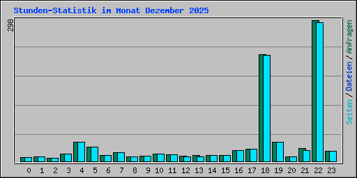 Stunden-Statistik im Monat Dezember 2025