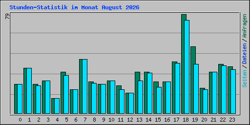 Stunden-Statistik im Monat August 2026