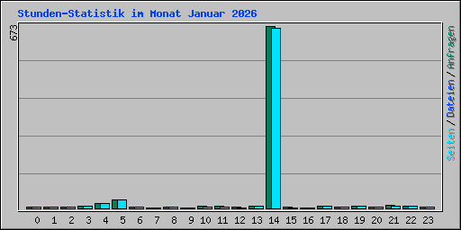 Stunden-Statistik im Monat Januar 2026